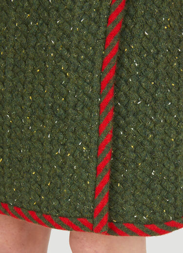 Cable Knit Skirt Gucci Cable Knit Skirt Green guc0251038