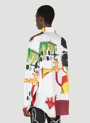 Honey Fucking Dijon Basquiat Overshirt White hdj0352017