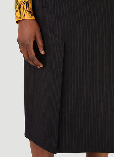 Prada Pinstriped Skirt Black pra0246006