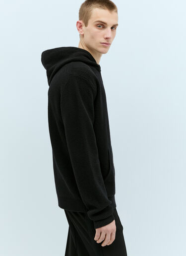 Wool Hooded Sweatshirt Moncler Wool Hooded Sweatshirt Black mon0158031