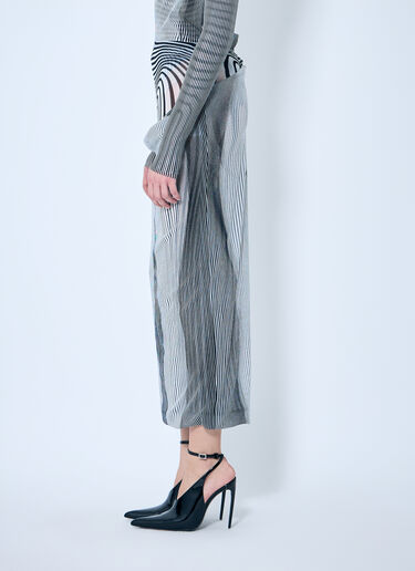 Jean Paul Gaultier Double-Layer Mesh Midi Skirt White jpg0259004