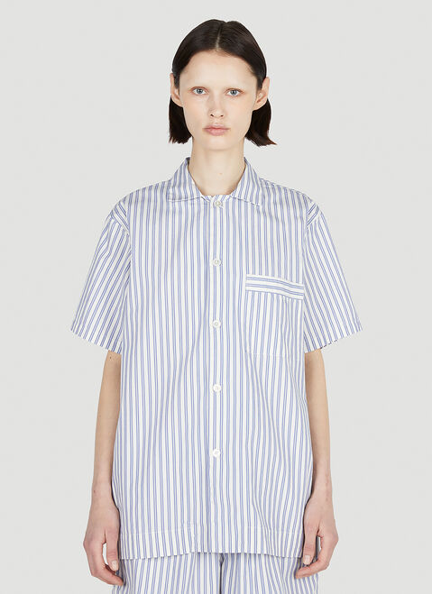 Tekla Skagen Stripes Shirt Cream tek0355006