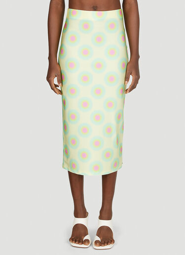 Sportmax Op Art Skirt Yellow spx0252021