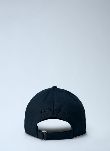 LN-CC® - Moncler: Embroidered Logo Cap - Black Moncler Embroidered Logo Cap Black mon0165054