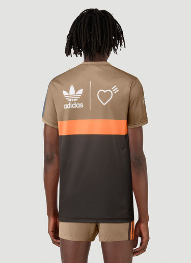adidas by Human Made HM 图案印花 T 恤 棕色 ahm0146006