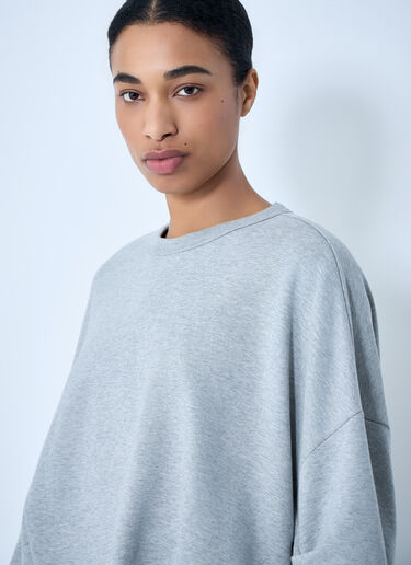 Dries Van Noten Oversized Crewneck Sweater Grey dvn0263003