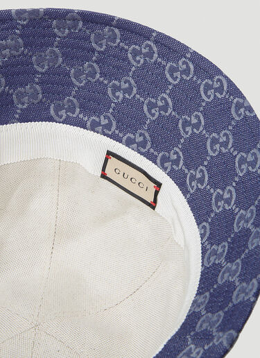 Gucci GG Canvas Bucket Hat Blue guc0253148