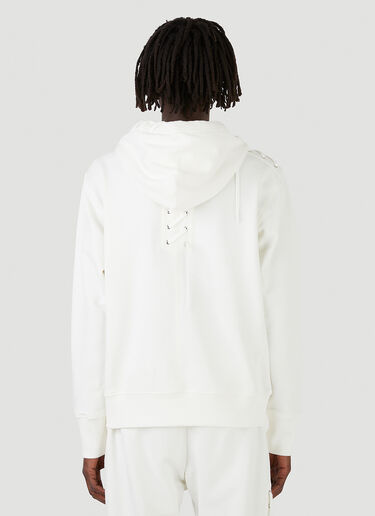 Craig Green Lace Hooded Sweatshirt  White cgr0146001