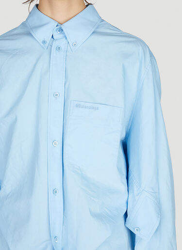 Balenciaga Swing Twisted Shirt Light Blue bal0252040