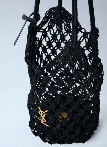 Saint Laurent Large Bo Hobo Passam Shoulder Bag Black sla0261119