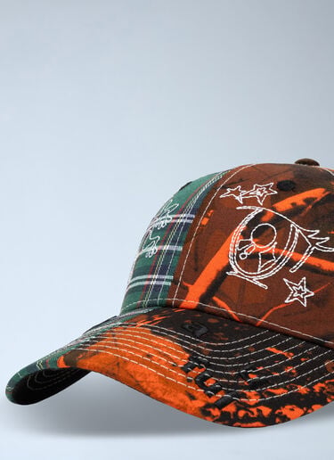 b.Eautiful Patchwork Embroidered Cap Orange bea0164027