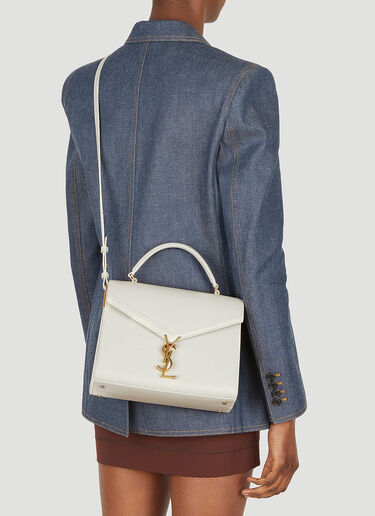 Saint Laurent Cassandra Shoulder Bag White sla0246096