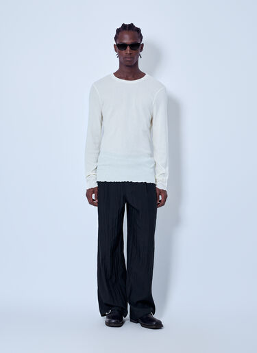 LN-CC® - Our Legacy: Elongated Longsleeve Top - White Our Legacy Elongated Longsleeve Top White our0165021
