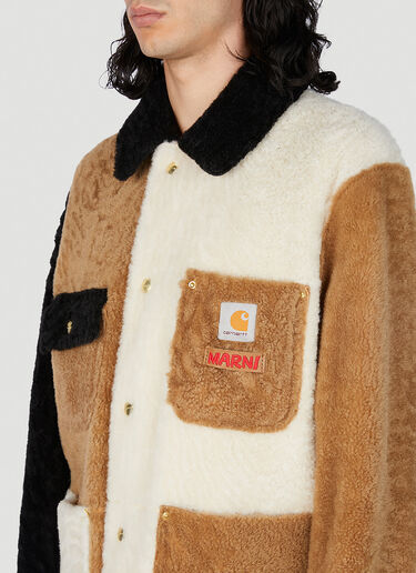 Marni x Carhartt 双面拼色夹克 棕色 mca0150019