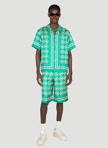 Gucci Aloha Bowling Shirt Green guc0153013
