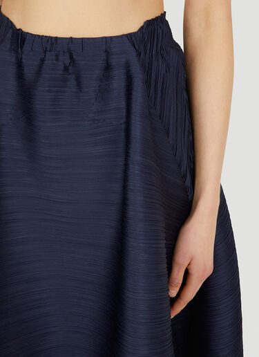 Pleats Please Issey Miyake Hug Midi Skirt Blue plp0251020