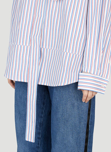 Deconstructed Hooded Shirt Meryll Rogge Deconstructed Hooded Shirt Blue mrl0252007