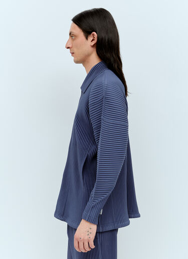 Homme Plissé Issey Miyake 월간 색상: 2월 플리츠 셔츠 블루 hmp0156008