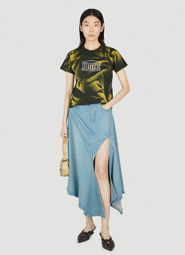 タイダイ縮絨Tシャツ Aries x Juicy Couture タイダイ縮絨Tシャツ ブラック ajy0352007