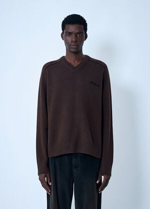Acne Studios Wool Sweater Dark Brown acn0162002