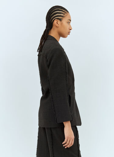 Tweed Suiting Blazer Ganni Tweed Suiting Blazer Black gan0258040
