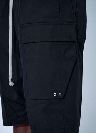 LN-CC® - Rick Owens: Cargo Shorts - Black Rick Owens Cargo Shorts Black ric0165055