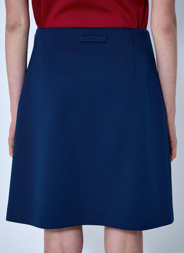 LN-CC® - Miu Miu: Technical Jersey Mini Skirt - Blue Miu Miu Technical Jersey Mini Skirt Blue miu0264103