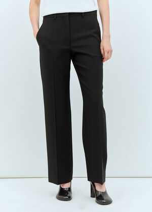 The Row Albereta Wool Pants Black row0260014