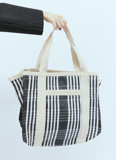Isabel Marant Darwen Check Tote Bag Blue ibm0253044