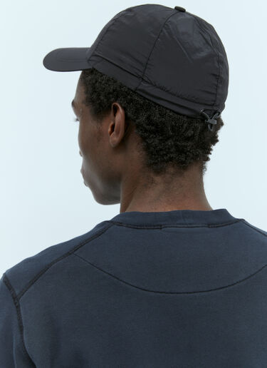 Logo Embroidery Baseball Cap Stone Island Logo Embroidery Baseball Cap Black sto0156116