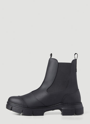 Recycled Rubber City Boot GANNI Recycled Rubber City Boot #000000 gan0246032
