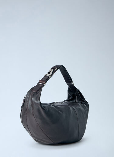 LN-CC® - Lemaire: Large Quiver Clip Shoulder Bag - Dark Brown Lemaire Large Quiver Clip Shoulder Bag Dark Brown lem0166031