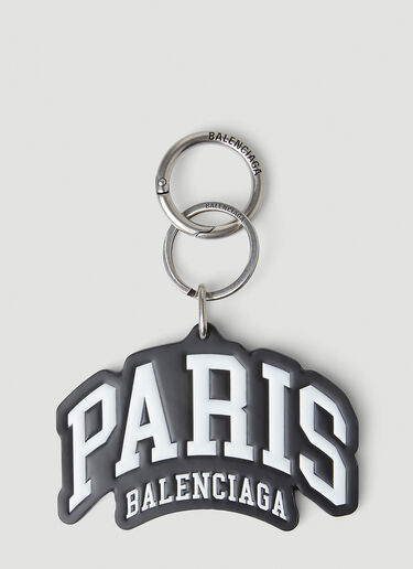 Balenciaga Paris Logo Keyring Black bal0148021