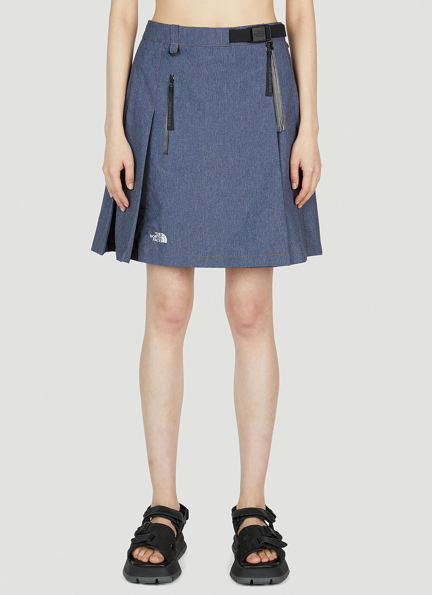 The North Face Pleated Skirt In Dark Blue