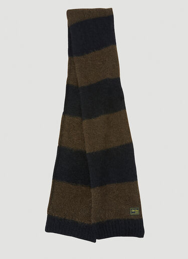Raf Simons Stripe Scarf Black raf0150019