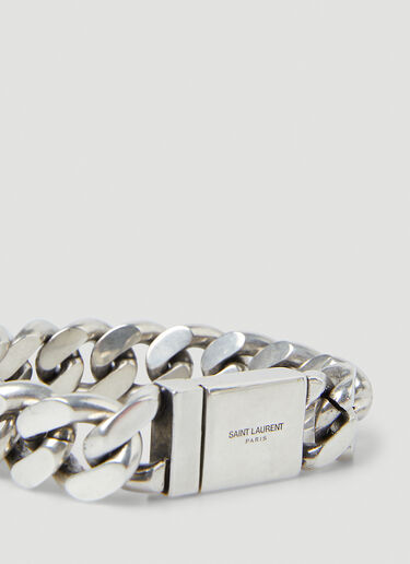 Saint Laurent Curb Chain Bracelet Black sla0149087