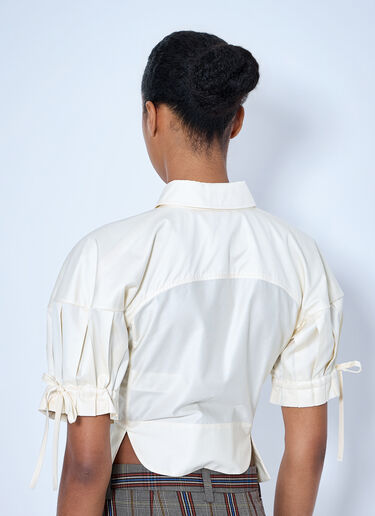 LN-CC® - Vivienne Westwood: 면 포플린 셔츠 - 크림 Vivienne Westwood 면 포플린 셔츠 크림 vvw0265009