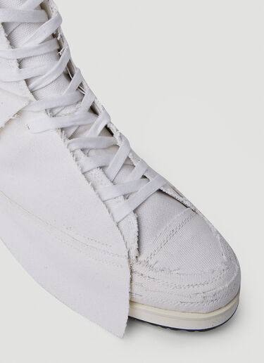 Yohji Yamamoto Layered High Top Sneakers White yoy0250012