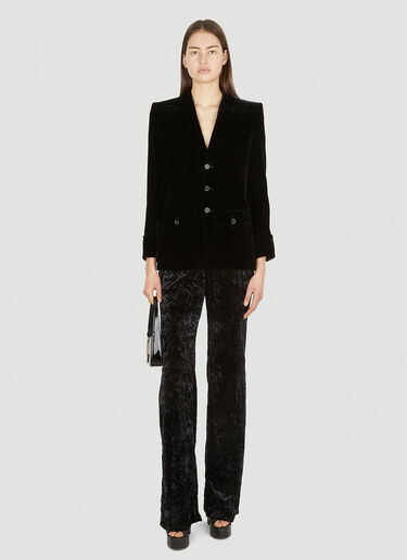 Saint Laurent Velvet Jacket Black sla0251013