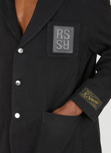 Raf Simons Logo Patch Denim Blazer Black raf0148018