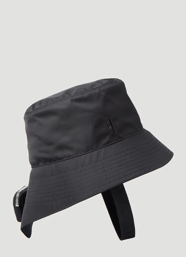 Prada Re-Nylon 零钱袋渔夫帽 黑 pra0148011