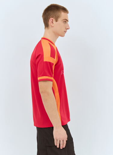 Metalwood Studio Panelled Jersey T-Shirt Red met0158001