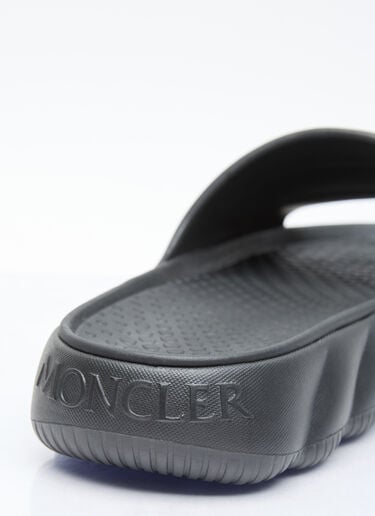 Moncler Lilo 徽标贴饰拖鞋  黑色 mon0156033