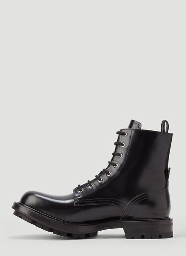 Alexander McQueen Worker Boots Black amq0144009