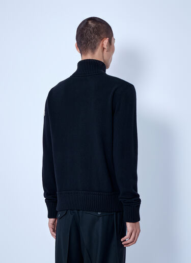 LN-CC® - Moncler: Cashmere & Wool Zip-Up Cardigan - Black Moncler Cashmere & Wool Zip-Up Cardigan Black mon0166052