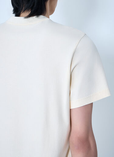 Moncler Logo Motif T-Shirt Cream mon0164032