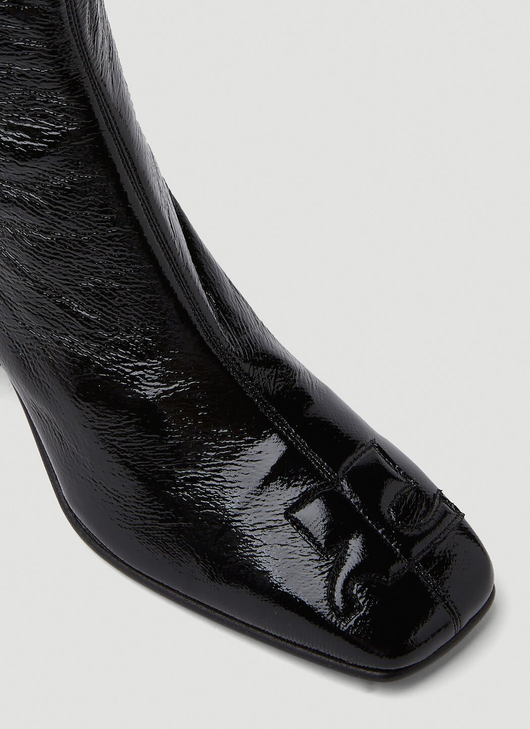 Black vinyl ankle boots new arrivals
