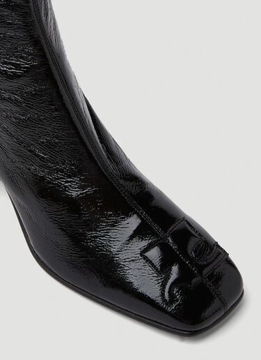 Courrèges Vinyl Ankle Boots Black cou0249032