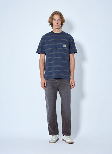 LN-CC® - Carhartt WIP: Bert Pocket T-Shirt - Blue Carhartt WIP Bert Pocket T-Shirt Blue wip0365009