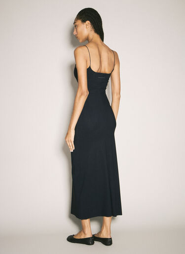 MM6 Maison Margiela Fluid Maxi Dress Black mmm0257003